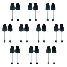 Ahberxig 10 Pairs Plastic Shoe Trees for Men (Black)  Assorted Colors , Styles 