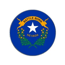 Nevada State Flag Golf Ball Marker
