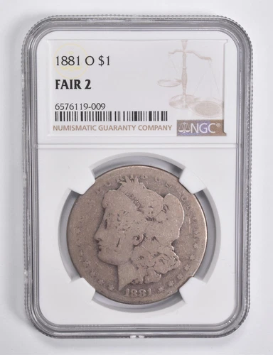 FAIR 2 1881-O Morgan Silver Dollar NGC Lowball Low Ball *4601