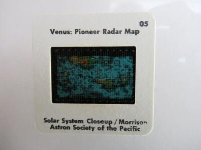 35mm Foto Astronomisches Dia Venus Pioneer Radarkarte