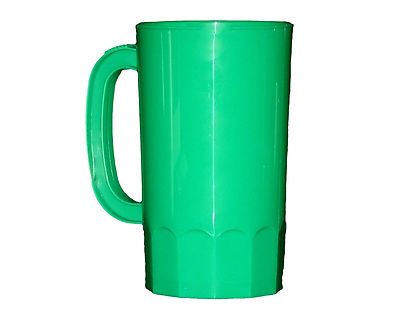 6 Big 32 oz Green Plastic Beer Mugs/Steins Made America Lead Free No BPA* |  eBay