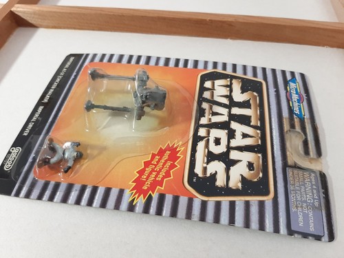 Star Wars Micro Machines AT-ST & Imperial Driver Mini Pack Galoob VERY RARE 1997 - Picture 3 of 4