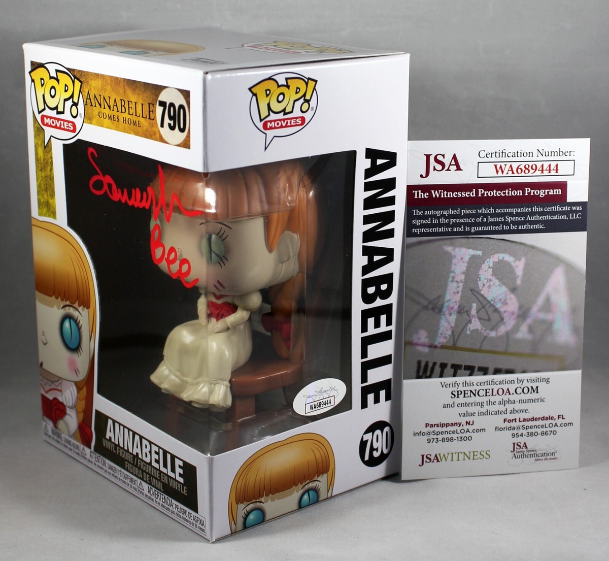 SAMARA LEE SIGNED ANNABELLE COMES HOME FUNKO POP CONJURING