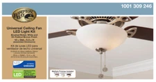 Hampton Bay Universal 12 in. LED Ceiling Fan Light Kit - 1001309246 - NIB