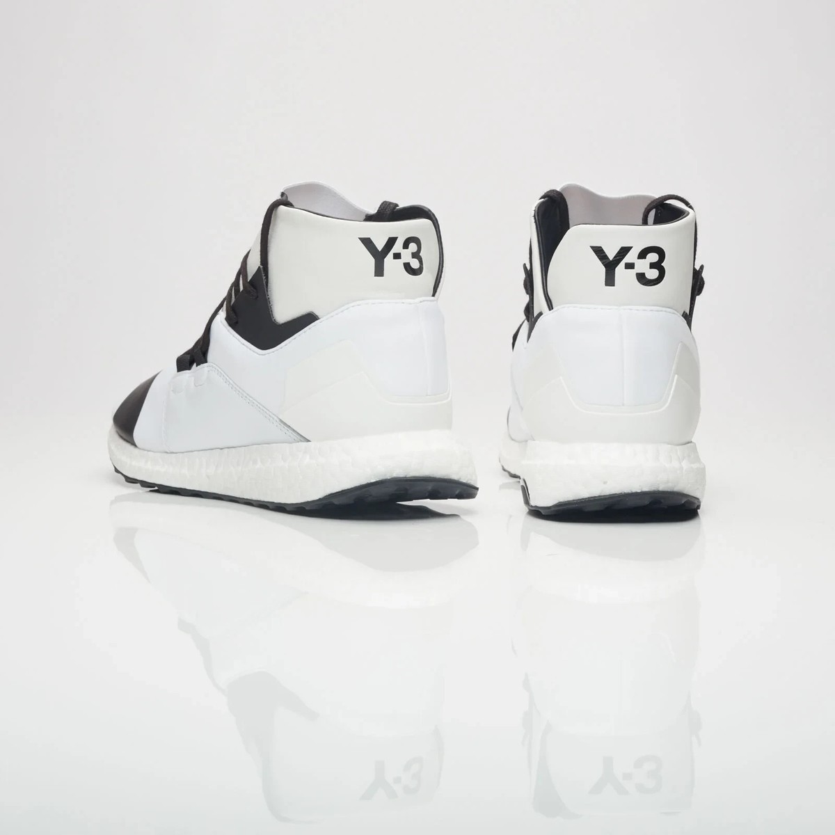 Adidas Y-3 Kozoko High 12.5. Crystal White Black. Ultra Adidas Y-3 Kozoko High 12.5. Crystal White Black. Ultra