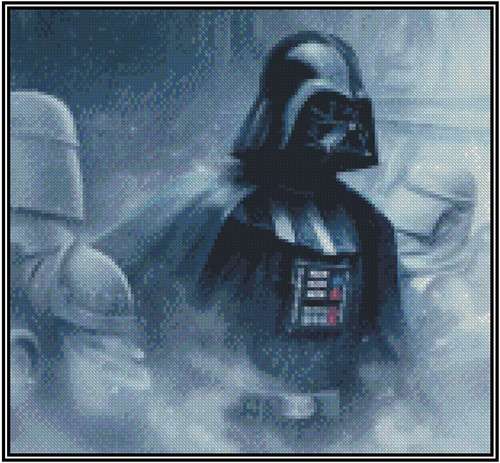 Star Wars Darth Vader Counted Cross Stitch CHART #51-107