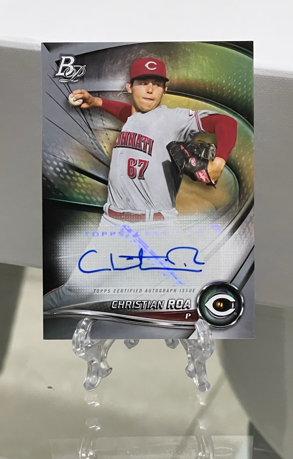Christian Roa 2022 Bowman Platinum Top Prospects Auto #TOP-2 Reds | eBay