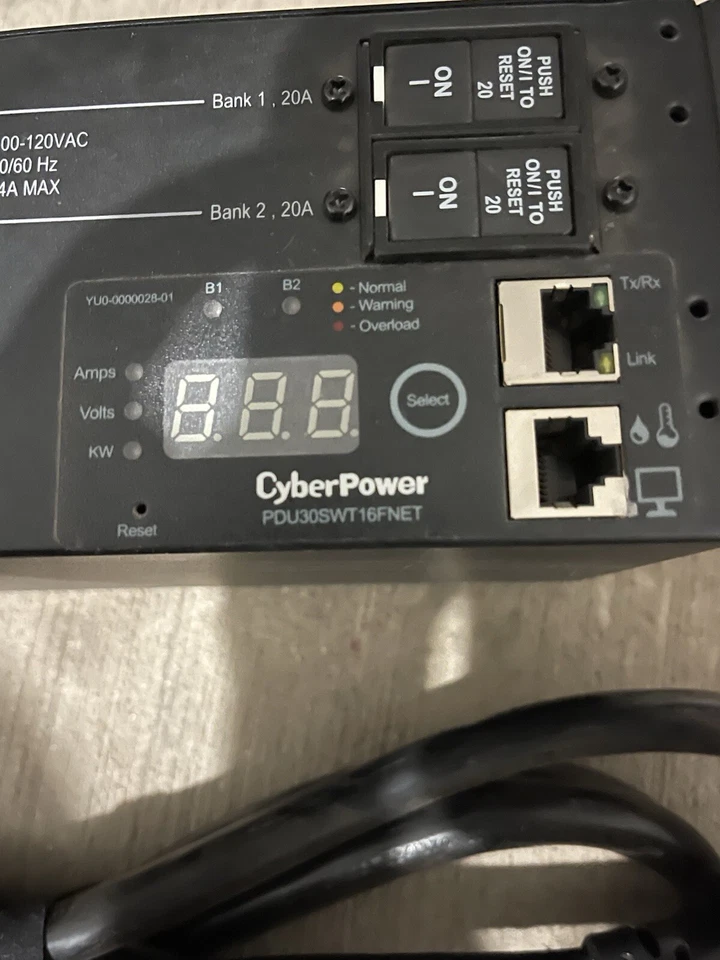 CyberPower PDU30SWT16FNET Switched PDU 30a - Image 2 of 3