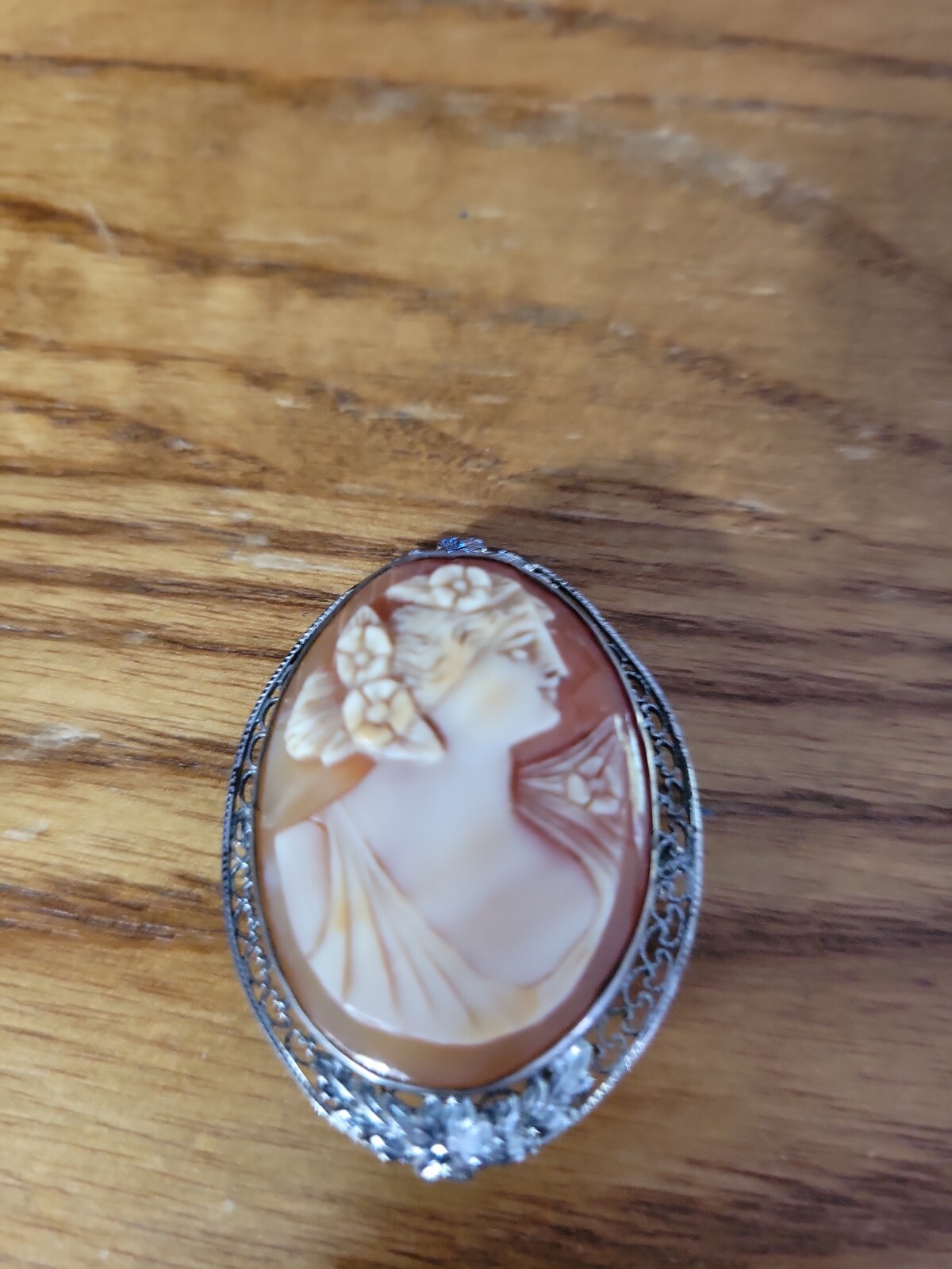 VINTAGE Cameo Ladies Brooch Pin / Pendant. Purcha… - image 5