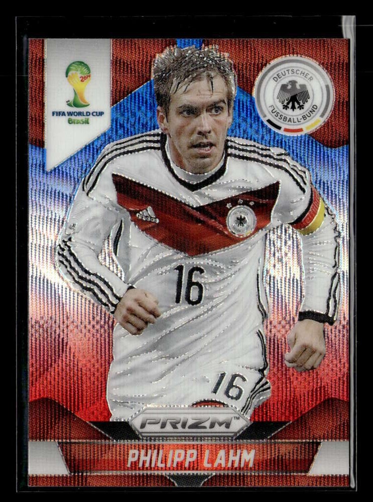 2014 Panini Prizm FIFA World Cup Philipp Lahm #86 Blue/Red Wave Prizm Y4821