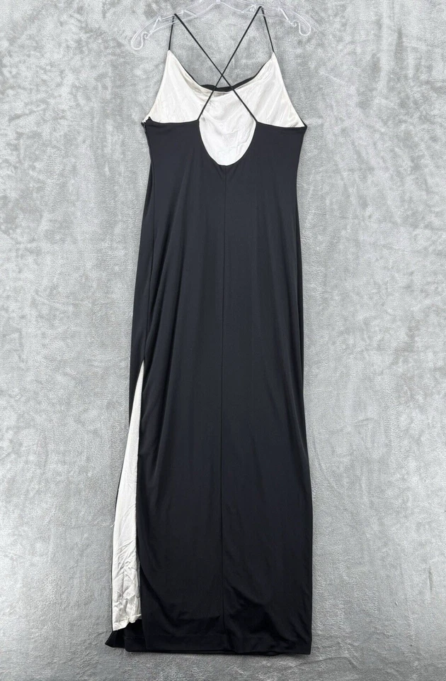 Винтажный De Laru платье женщин 11 12 платье вечернее событие вырез с ремешками черный - Изображение 2 из 4