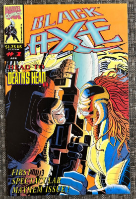 Black Axe #1 Marvel Comics UK 1993 1st Appearance of Black Axe John Romita Jr.
