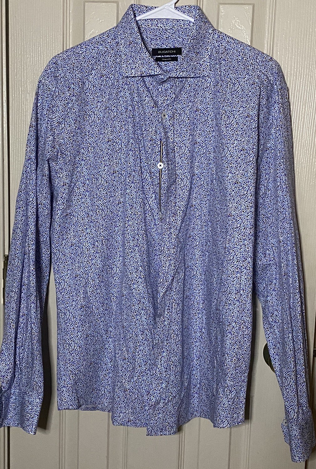 BUGATCHI Mens Long Sleeve Button Pattern Shirt XL - image 1