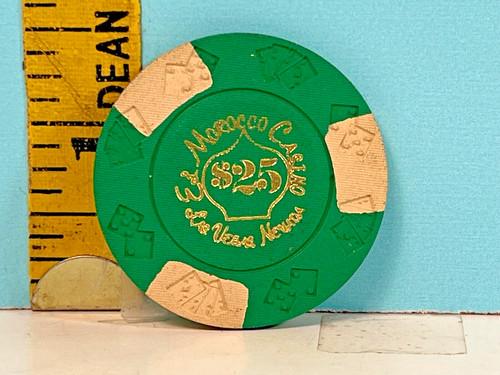 🔥 1945-64 El Morocco Casino Las Vegas Nevada $25 Poker Chip🔥