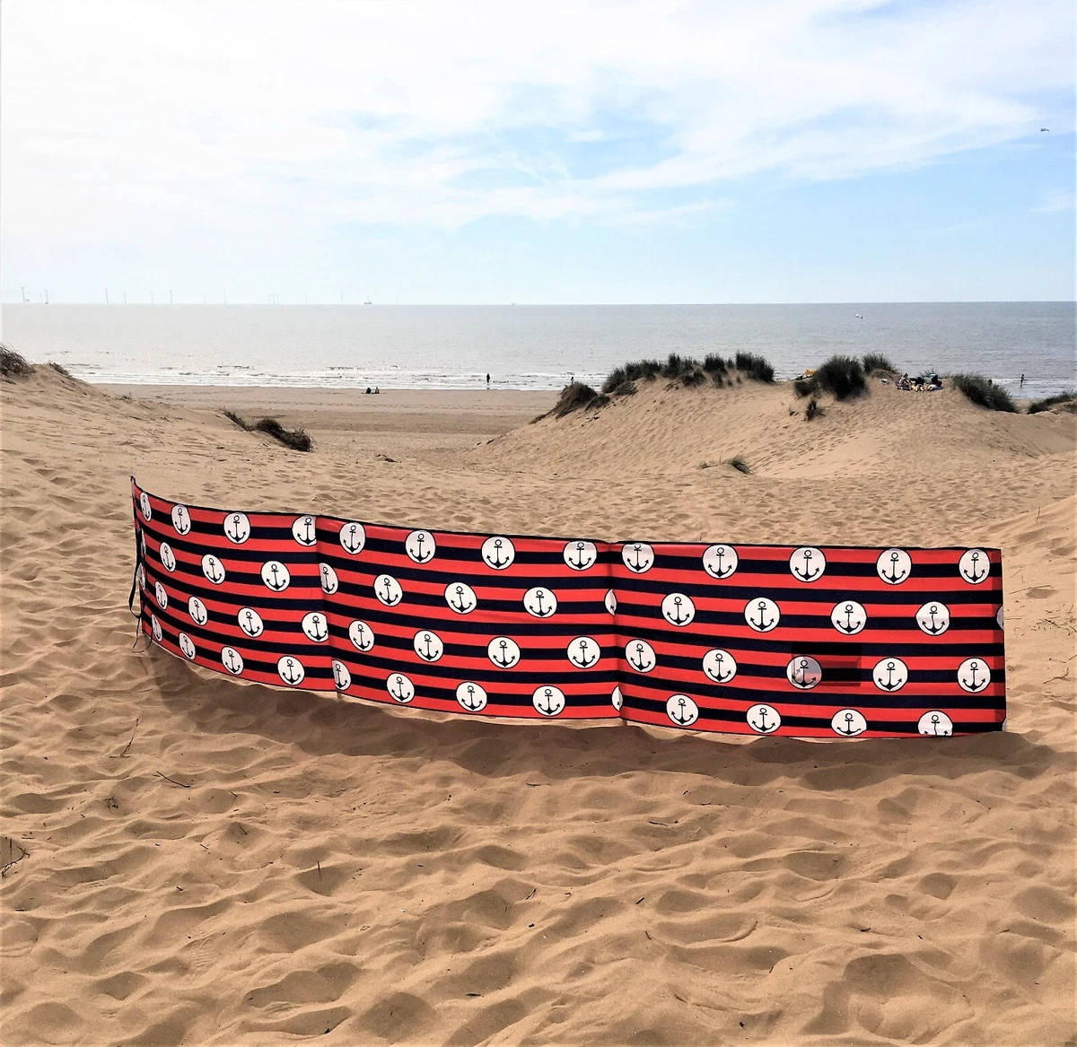 3 4 5 6 8 10m Vintage Beach Windbreak Wood Pole Holiday Camping Garden Sun Scree