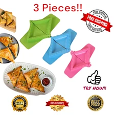 3 Pieces Press Samosa Pie Dumpling Curry Puff Ravioli Dough Pasta Mold