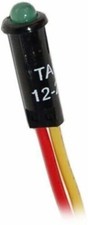 Blue Sea LED Indicator Light 12/24V DC Push-In Installation Green 8172