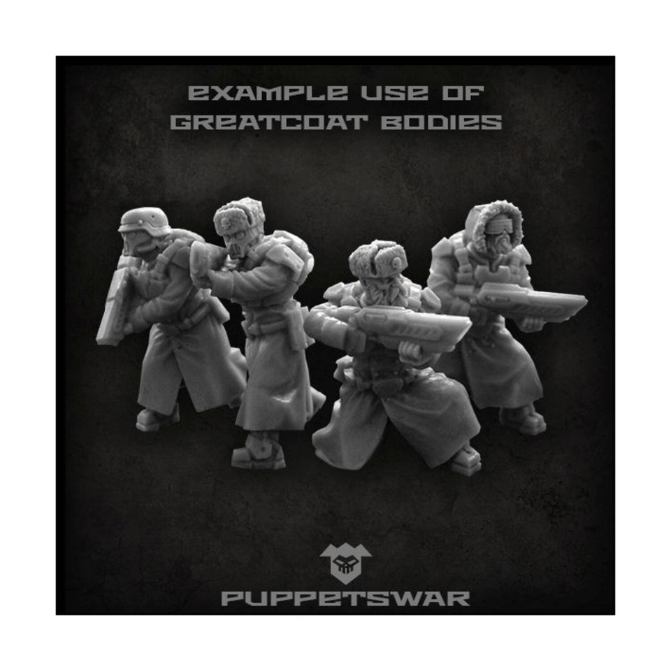 Puppetswar SF Mini 32mm Greatcoat Troopers Bodies Pack New eBay