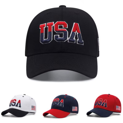USA Embroidered American Flag Baseball Cap Hat Cap Mens Womens