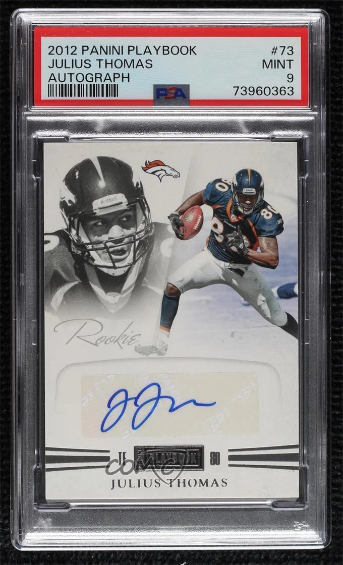 Julius Thomas Panini Playbook #73 Autograph-Gold