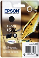 Epson Druckerpatrone Tinte 16 Xl T1631 Bk Black, Schwarz