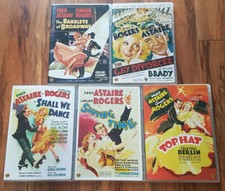 /1778 Astaire & Rogers DVD Lot (Top Hat, Swing Time, Shall Dance) Rare & OOP