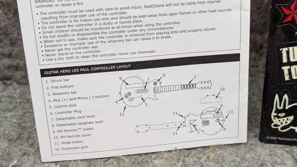 🔥NEW/UNUSED🔥 Nintendo Wii Guitar Hero Les Paul Stickers Only - Image 3 of 4