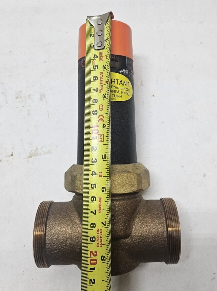 Cash Acme EB45-CC 1-1/4" Pressure Reducing Valve Double Union SWT 23143-0045 - Image 4 of 4