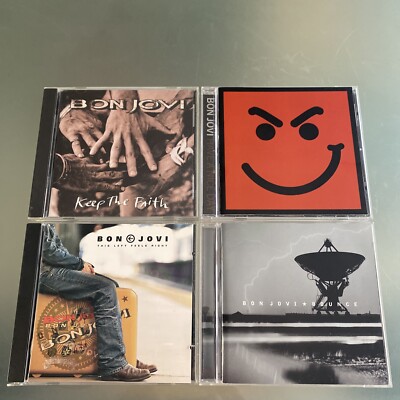 Bon Jovi 4   LOT: Keep the Faith, Have A Nice Day, This Feels Right, Bounce