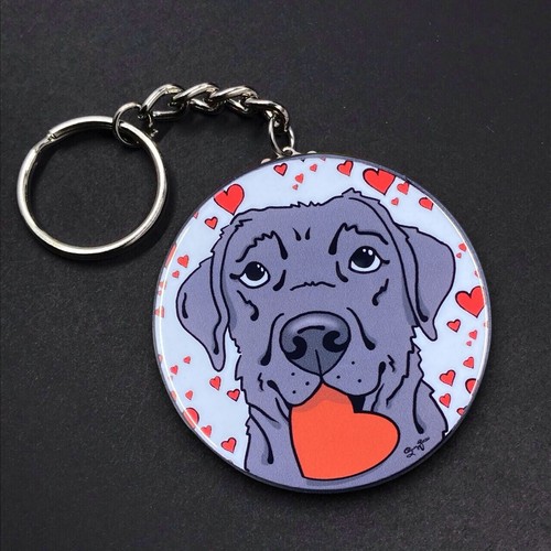 Llavero Labrador Retriever Negro Perro San Valentín Hecho a Mano Accesorios Regalo - Imagen 6 de 13