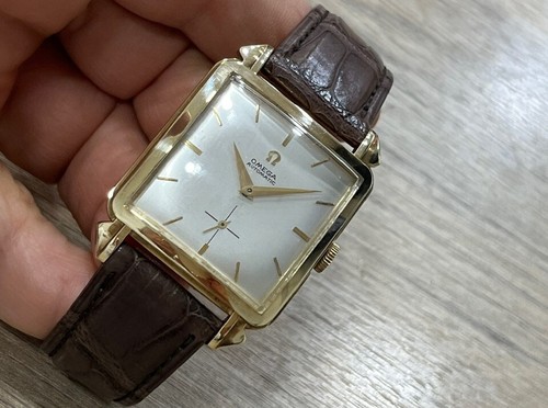 OMEGA VINTAGE SQUARE Ref. 3903 AUTOMATIC Cal. 342 14K SOLID GOLD 33x44 MENS - Picture 8 of 20