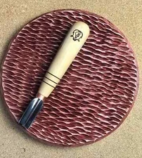 Short V-parting chisel with straight bevel, Woodcarving tools, V-tools for hobby