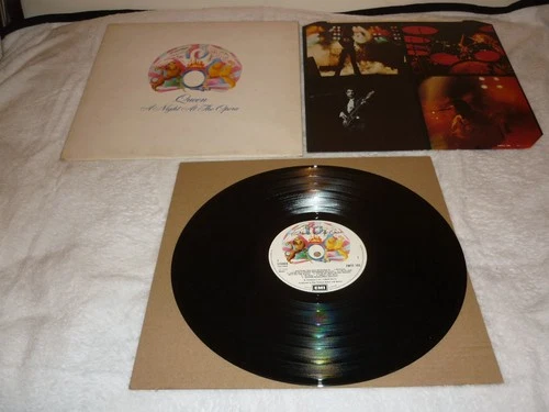 QUEEN A NIGHT AT THE OPERA ORIG 1975 UK LP 1ST PRESS EMTC 103 INNER BLAIRS VG+