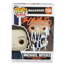 Nick Castle & James Jude Courtney Signed Michael Myers Funko Pop 1156 Beckett