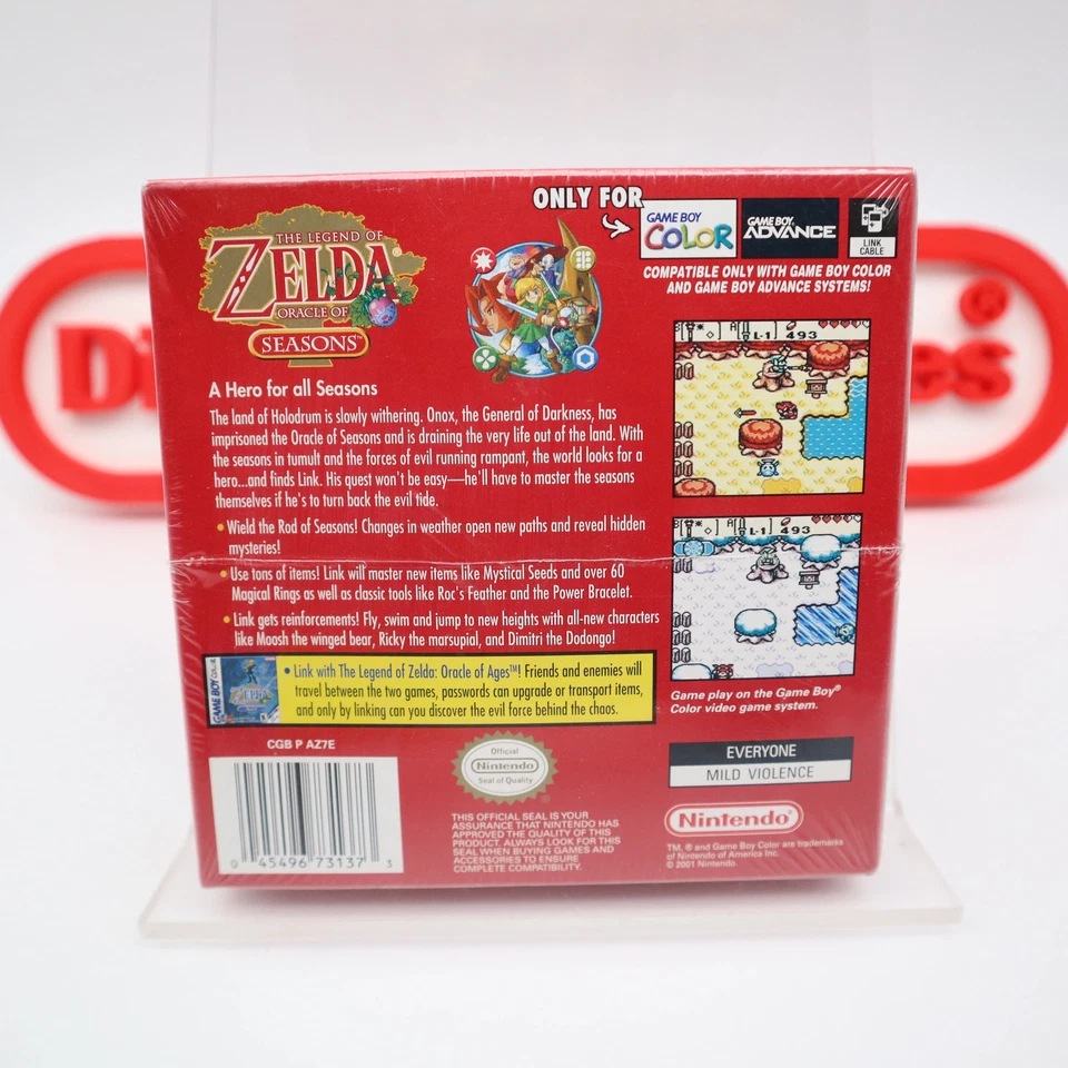 Game Boy Color THE LEGEND OF ZELDA: ORACLE OF SEASONS - NEW & Factory Sealed! - Image 4 of 4