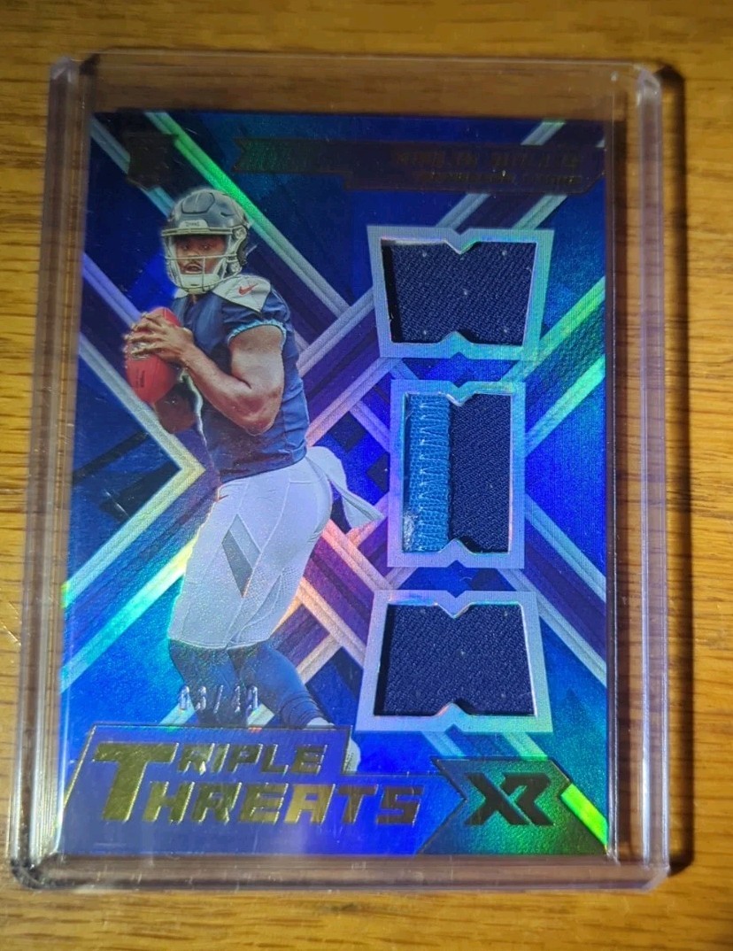 Malik Willis Panini XR Rookie Triple Threats Materials #RTTMW Base