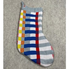 Lego Collection x Target Knitted Plaid/Stripes Christmas Stockings Multicolor