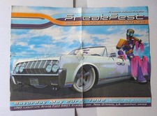 GIANT (17"&times;24") Vintage 1998 FreakFest Rave Flyer memorial day New Orleans