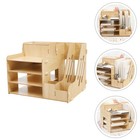 Creative Office File Storage Rack Multi-compartment Document Shelf for Home