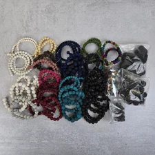 27-Strand Lava Bead Lot – 9 Colors – 6–18mm – Aromatherapy/Diffuser DIY