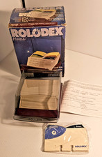 Rolodex Home 67355 Burgundy New in Box Vintage Covered Card File Retro