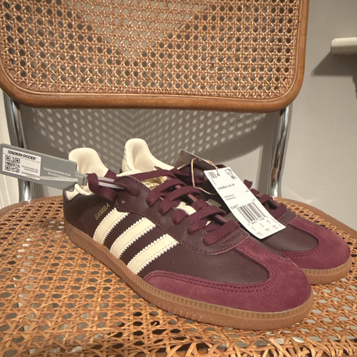  Samba OG 24cmマロンクリーム adidas Samba OG Maroon Cream White Gold W for sale | eBay