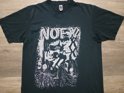 NOFX El Hefe vtg T Shirt Punk Rock Band 00s tee sz S/M thrashed
