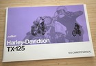 1973 Harley Davidson TX-125 Owner’s Manual