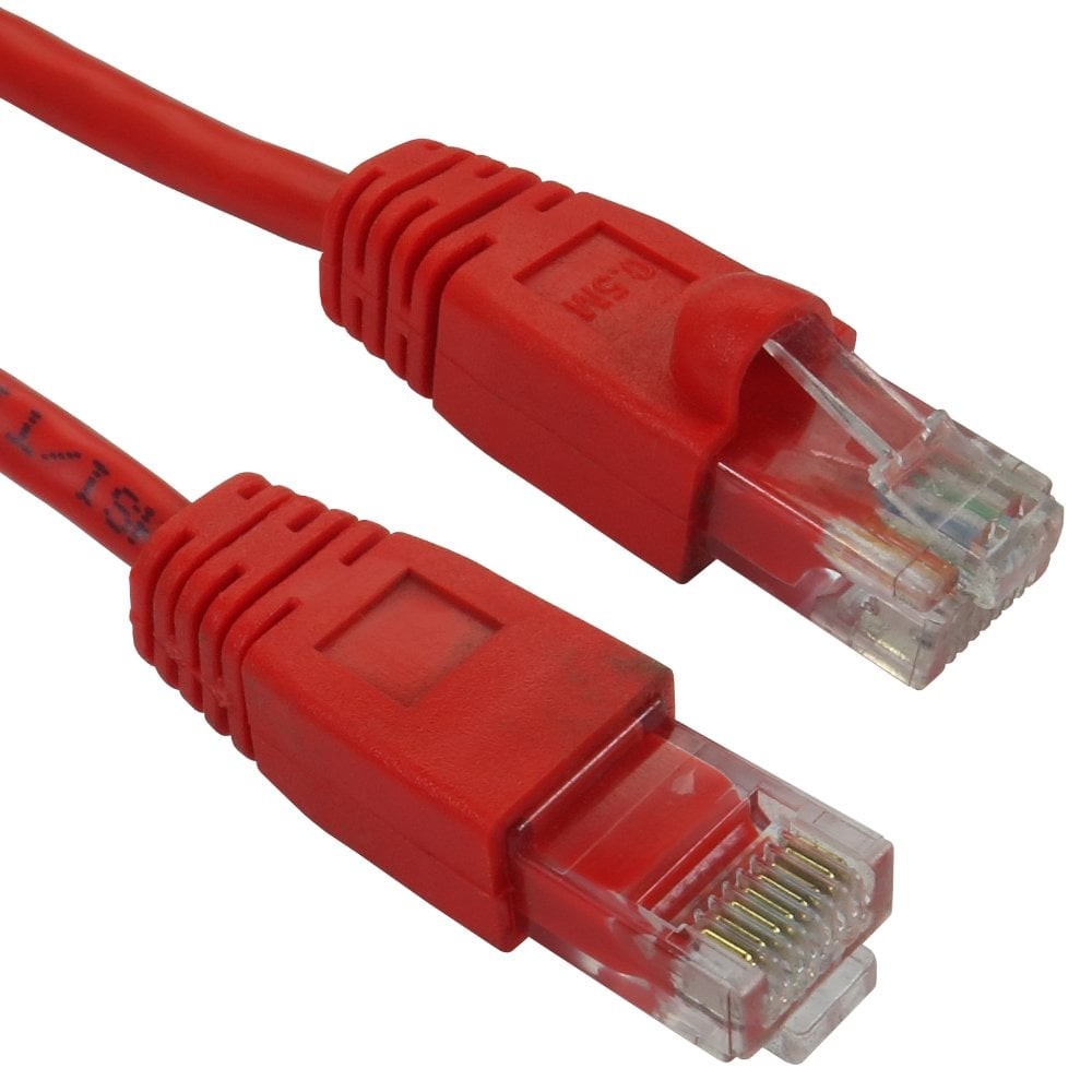 Cables Direct 1m Snagless Cat5e Patch Cable - Red