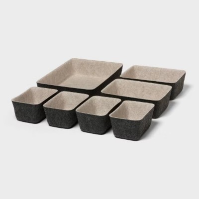 Felt Drawer Organizer Inserts 7pk - Brightroom