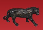 Antique Chinese Bronze Tiger Figurine Vintage Collectible Decor Artifact