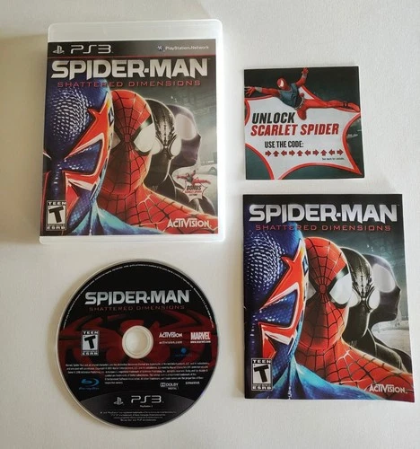 NICE! CIB! FREE SHIP! Spider-Man: Shattered Dimensions PS3 Video Game + Manual 