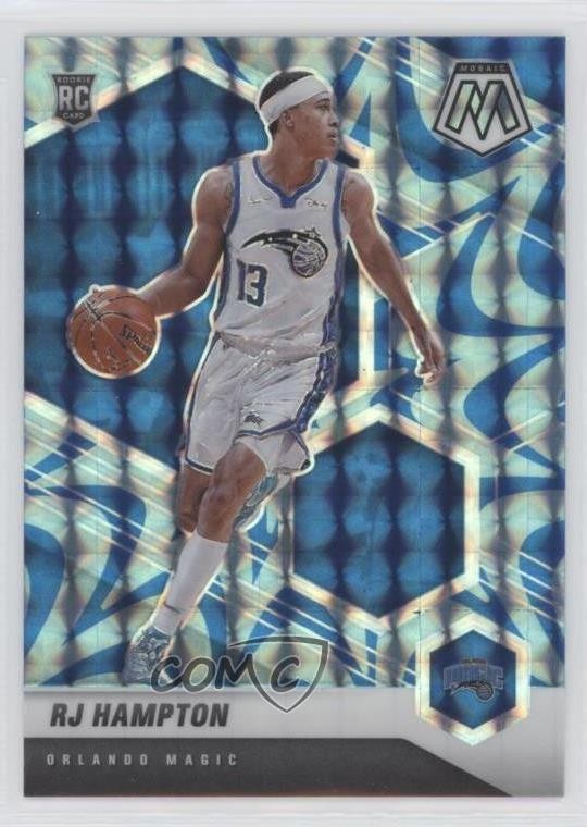 2020-21 Panini Mosaic Rookie Reactive Blue Prizm RJ Hampton #233 Rookie RC 0e7u