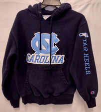 Champion North Carolina UNC TarHeels Stitched Hoodie Sweatshirt Size Small